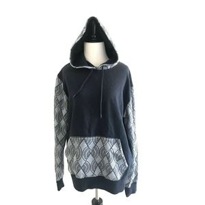 Holton | Womens Long Sleeves Hoodie Size M Blue Drawstring Cotton Sweatshirt